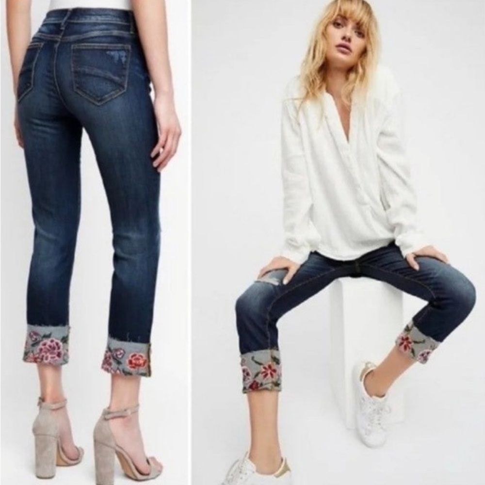 Driftwood Sundance Colette Floral Embroidered Jeans Size 28 - Picture 14 of 14